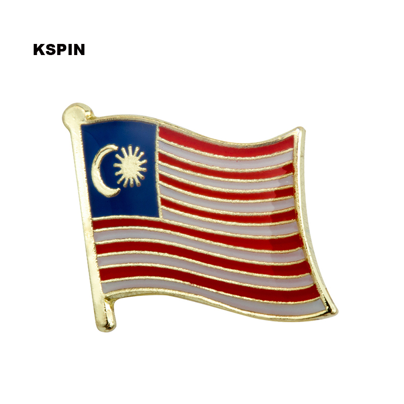 Golf Equipment Malaysia - Spilla da bavero con bandiera della