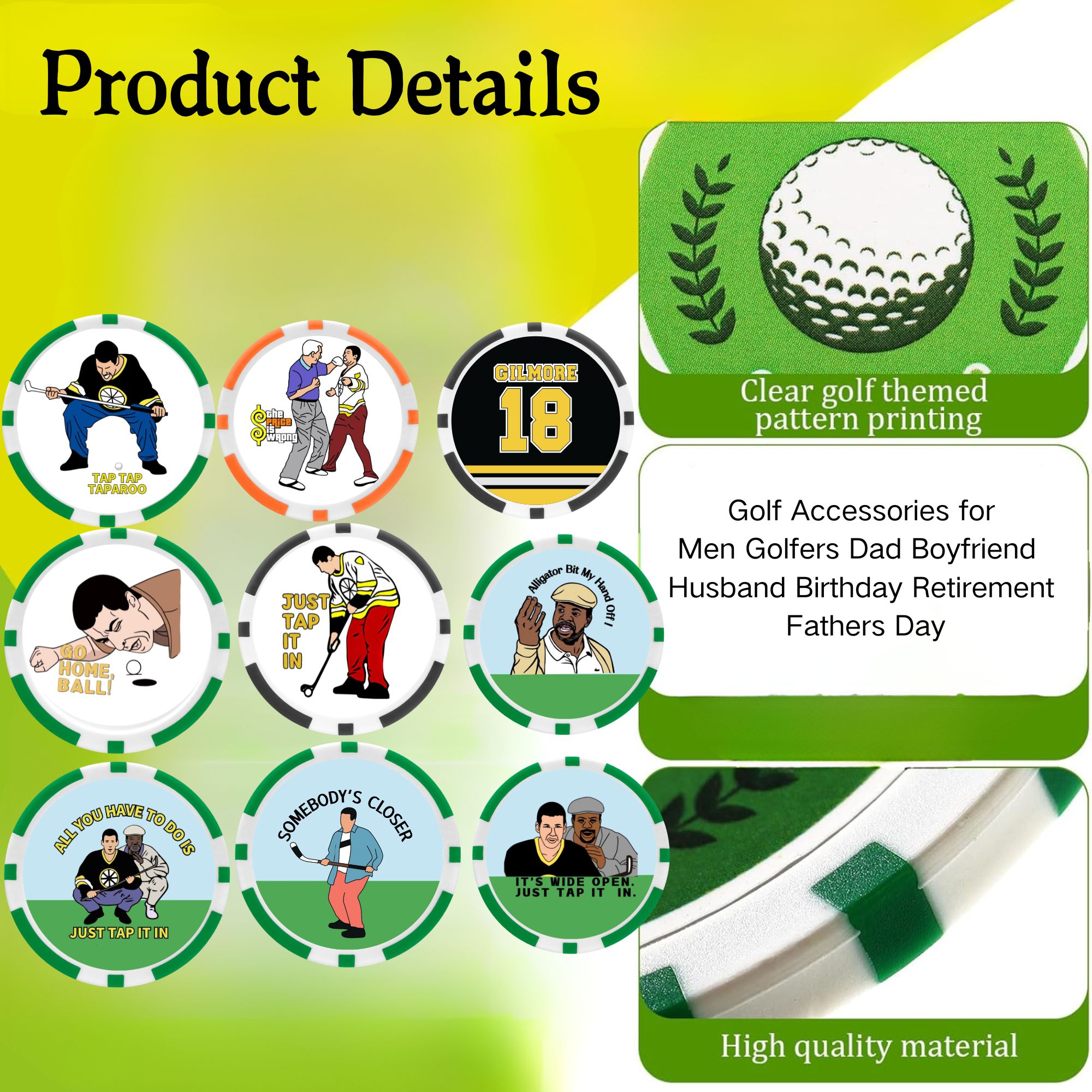 9 marcatori per palline da gol - Ball Marker Set recensione e prezzo