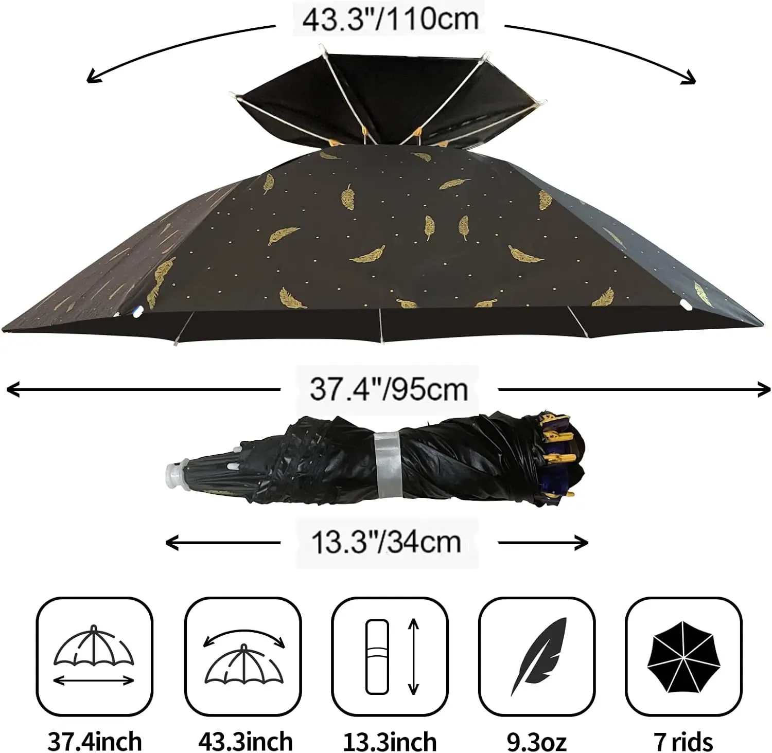Cappello Ombrello Pieghevole R - Golf Umbrella Large recensione e prezzo
