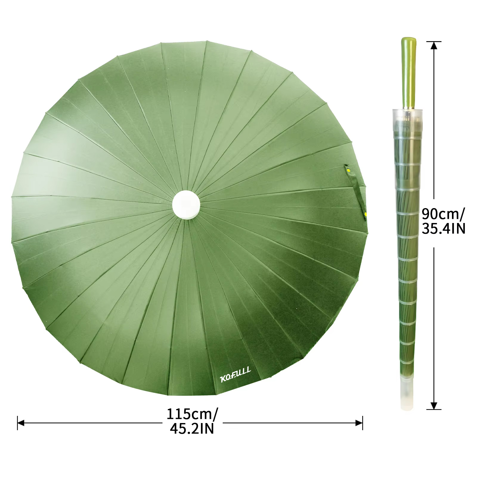 Ombrello da golf 24 ossa Ombre - Golf Umbrella Large recensione e prezzo